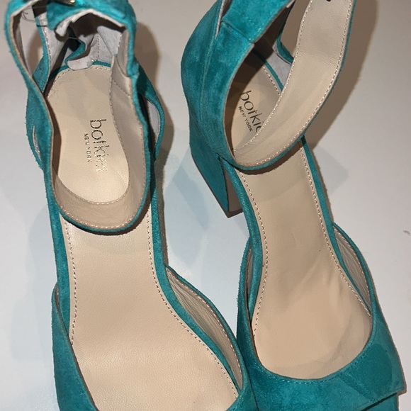 Botkier Teal Sandal with Chunky Heel - Picture 4 of 4